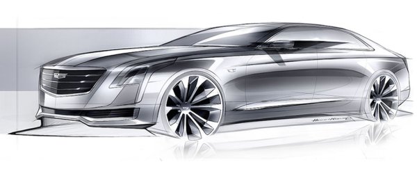 Кадиллак рисунок эскиз