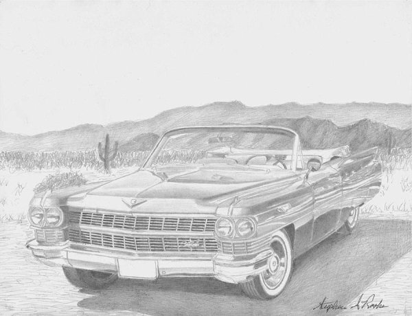 Cadillac карандашом