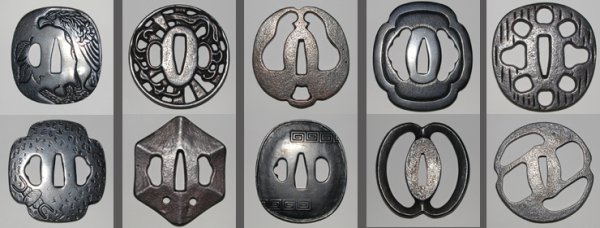 Катана цуба чертеж