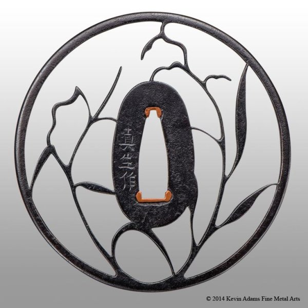 Цуба для катаны чертеж