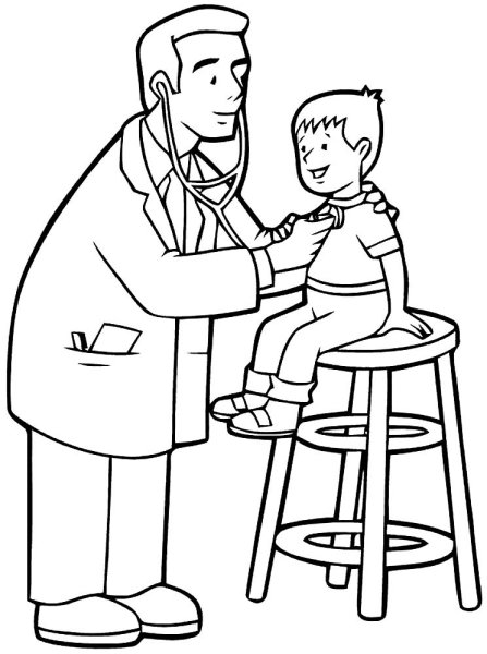 Рисунок на тему врач