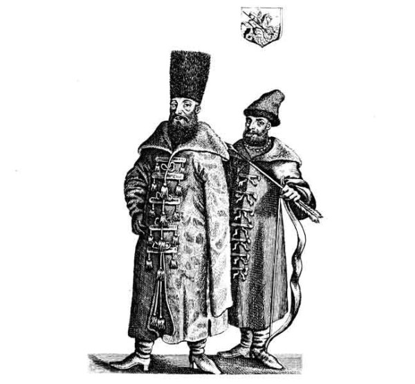 Купец на белом фоне