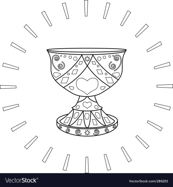 Грааль чаша в векторе