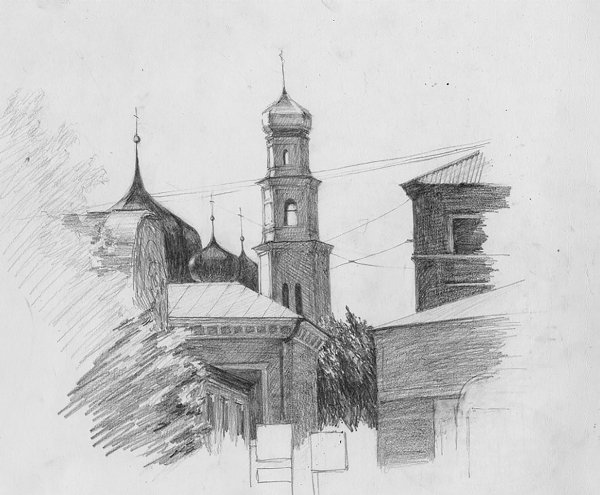 Пленэр Этюд архитектурного сооружения