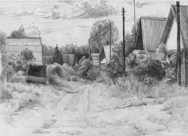 Этюды на пленэре город Владимир