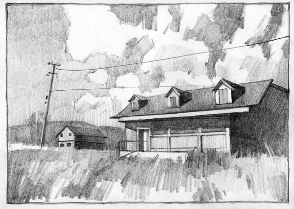 Пленэрные зарисовки Репин