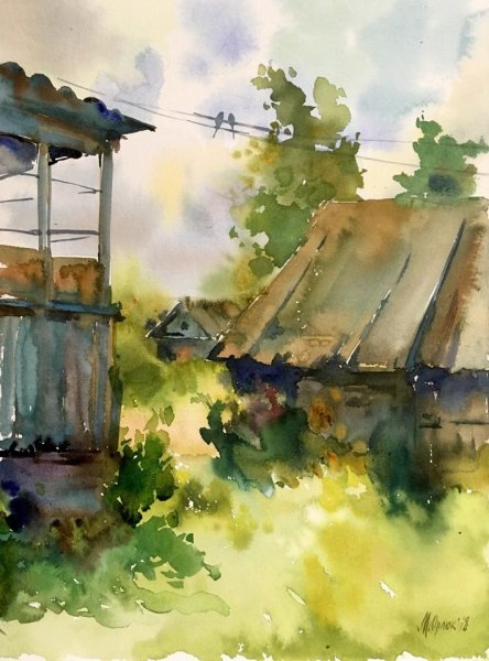 Пленэрные зарисовки Репин