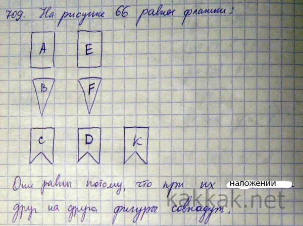 Какие из флажков на рисунке 66 равны? 5 Класс