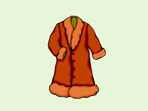 Тулуп рисунок (47 фото)