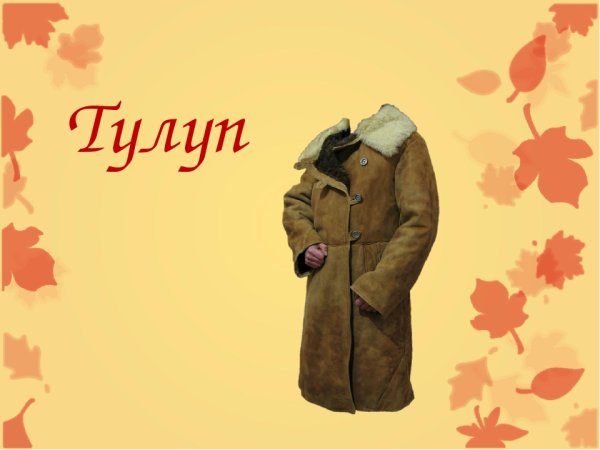 Что такое тулуп и картуз