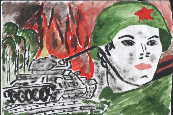 Весна Победы нарисовать