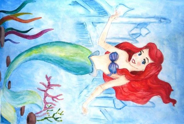 Рисунок Русалочка Ганс христиан Андерсен
