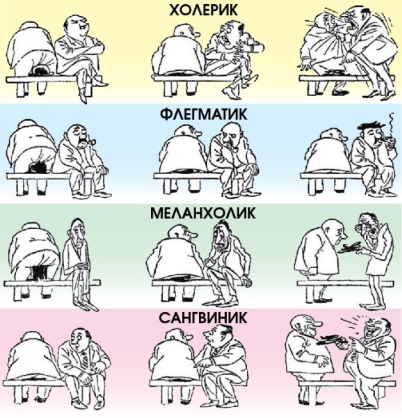 Бидструп холерик и флегматик сангвиник меланхолик