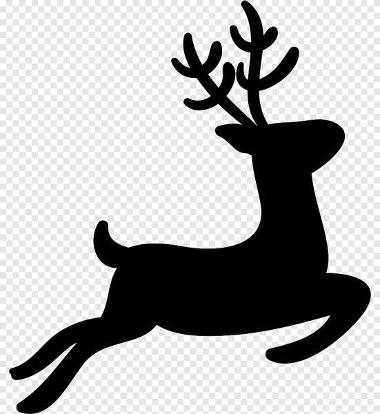 Силуэт оленя