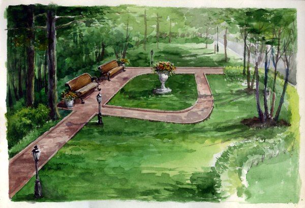 Рисунок парка