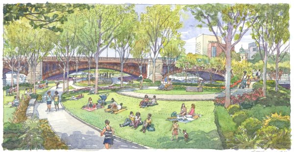 Нарисовать парк