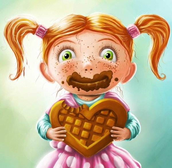 Сладкоежка иллюстрация