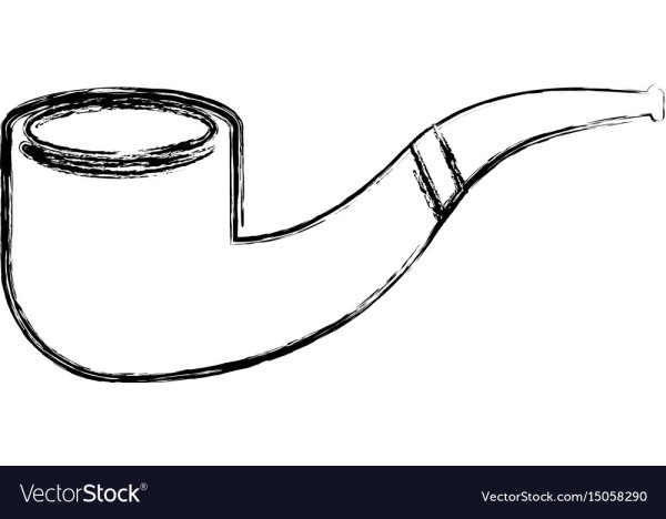 Курительная трубка карандашом