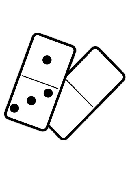 Домино раскраска