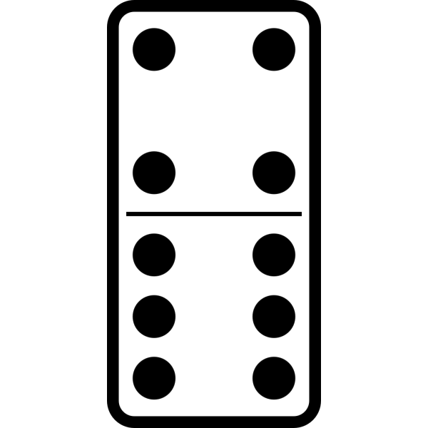 Домино с тремя точками