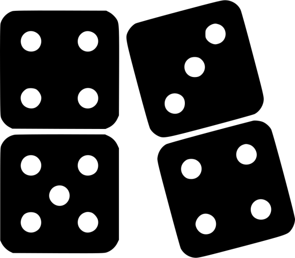 Домино черно белое