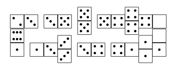 Домино раскраска для детей