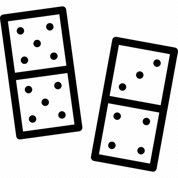 Домино раскраска