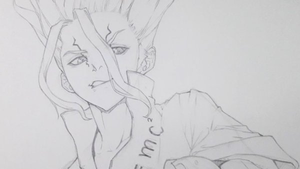 Доктор Стоун для срисовки