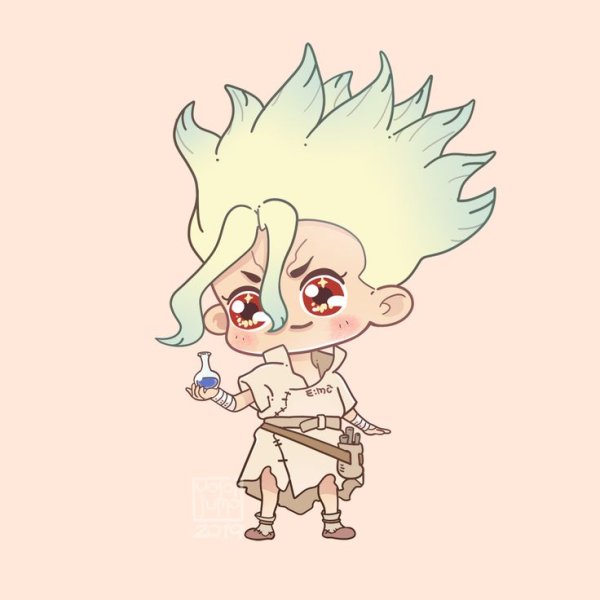 Доктор Стоун арт Чиби