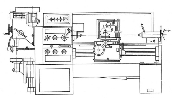 Токарный станок 1е95 узел связи
