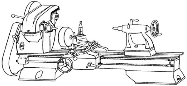 Токарный станок Модсли чертёж
