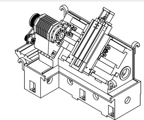 Станина токарного станка с ЧПУ
