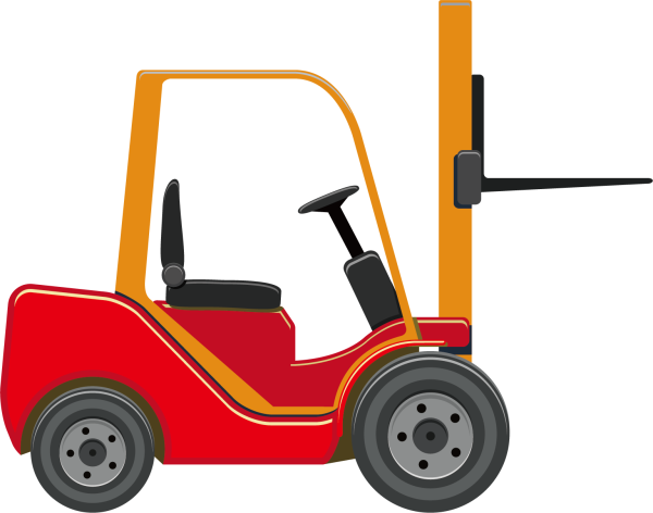 Вилочный погрузчик вектор