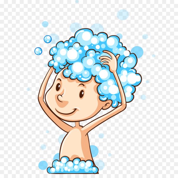 Мытье волос мультяшная