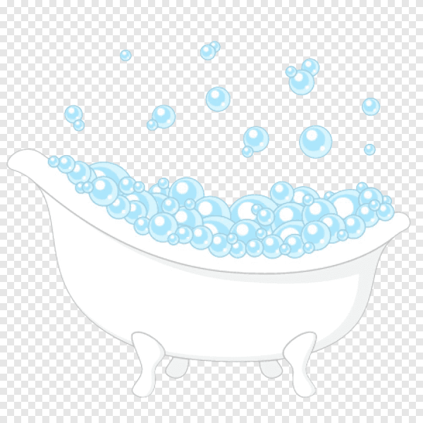 Ванна с пеной нарисовать