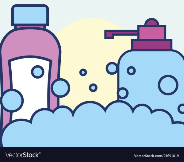 Пена шампунь вектор