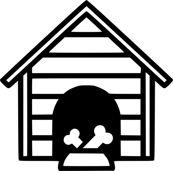 Домик для собаки раскраска