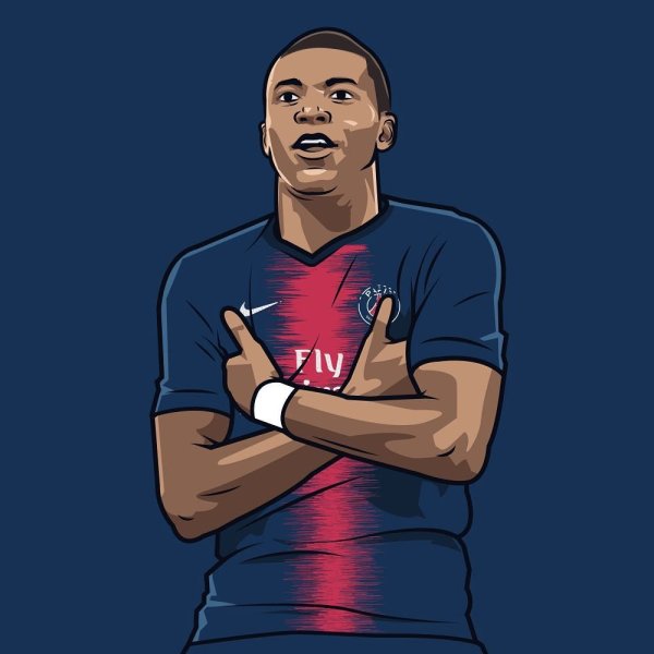 Мбаппе рисунок