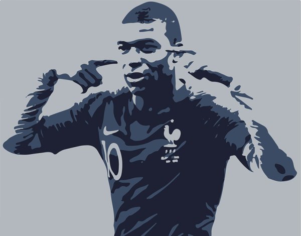 Мбаппе рисунок