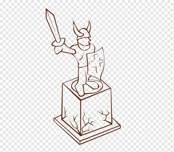 Памятники и скульптуры вектор