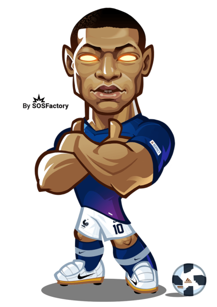 Раскраска Мбаппе