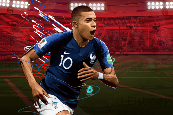 Мбаппе рисунок