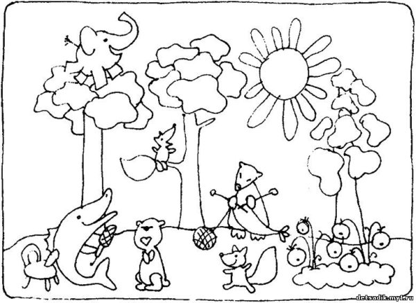 Небылицы раскраска