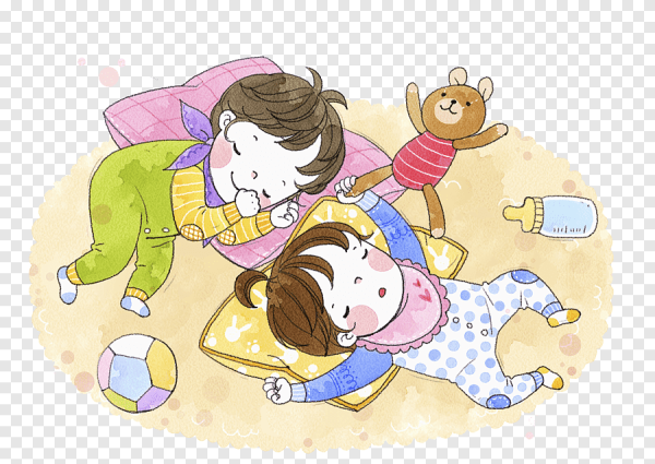 Ребенок спит иллюстрация