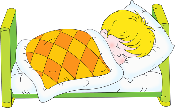 Мальчик спит в кроватке