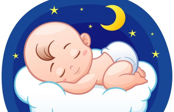 Спящий ребенок мультяшный