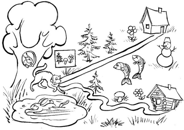 Небылицы раскраска