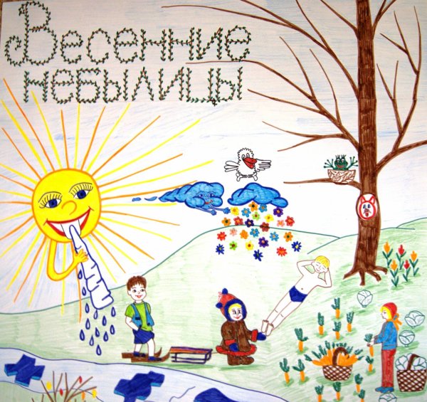 Придумать небылицу с рисунком