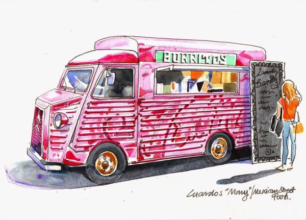 Нарисовать фургон