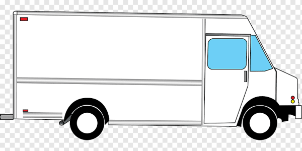 Фургон сбоку вектор